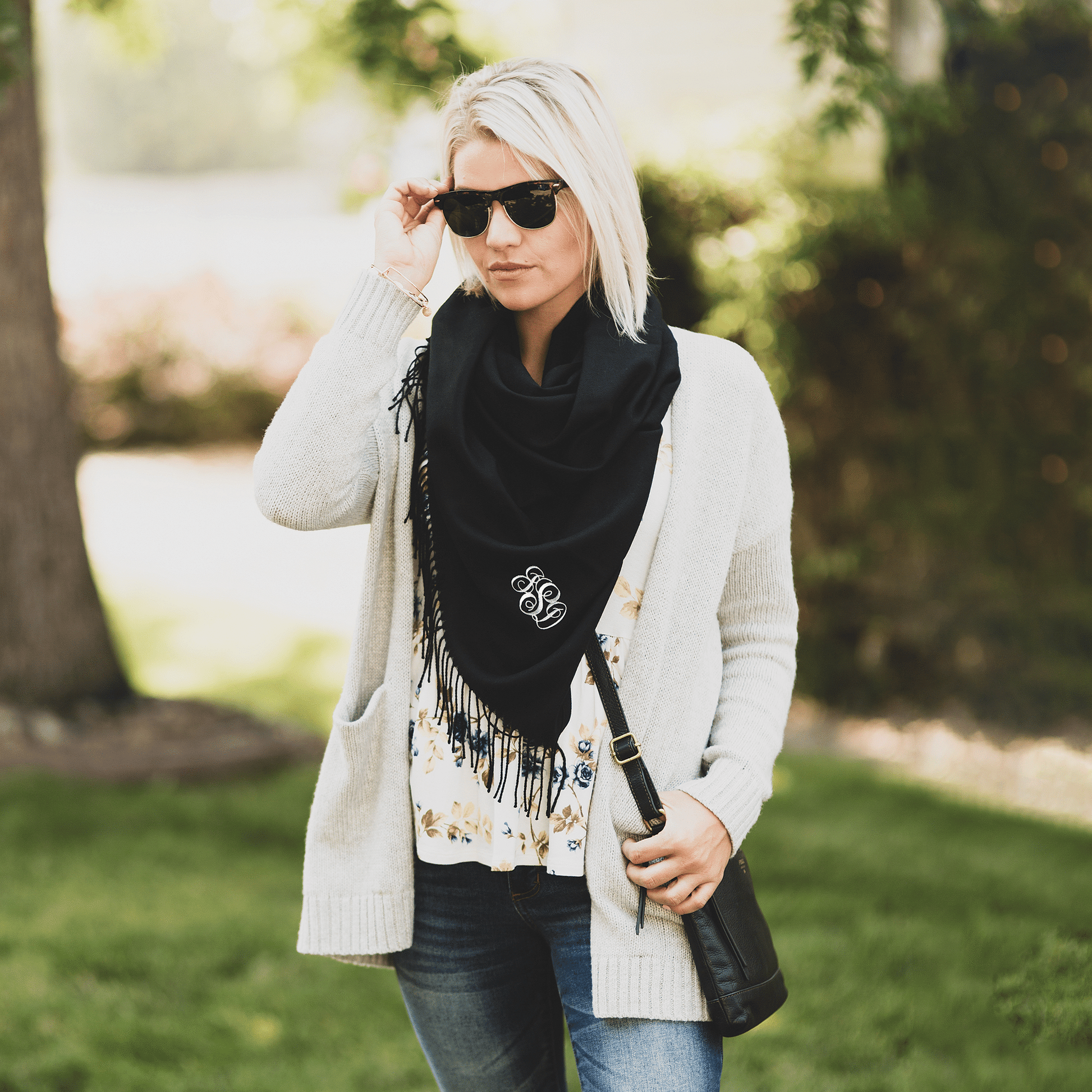 Monogram Adult ScarfClassically Styled
