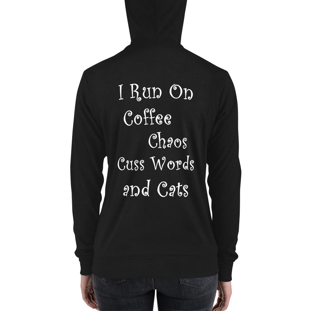 Coffee, Chaos, and Cats - Zip HoodieClassically Styled