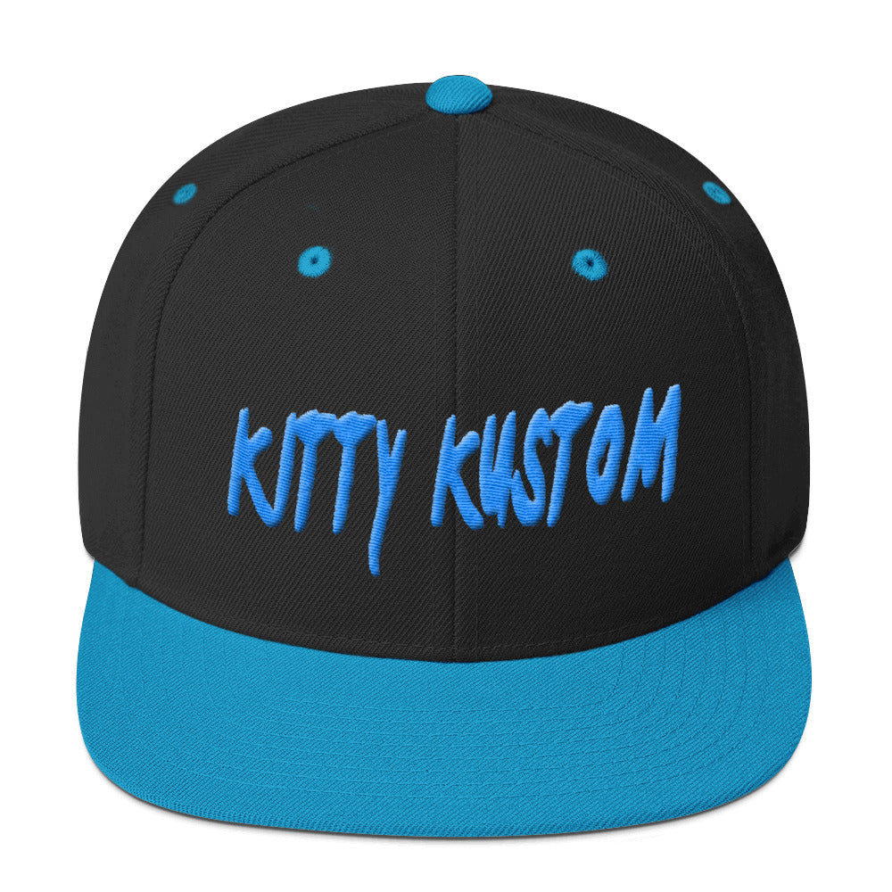 Kitty Kustom Teal on Black Hat - Classically Styled