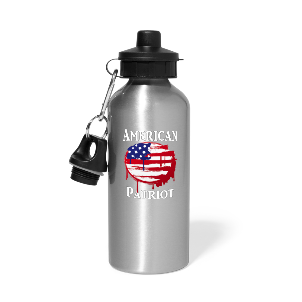 American Patriot Water Bottle - silver