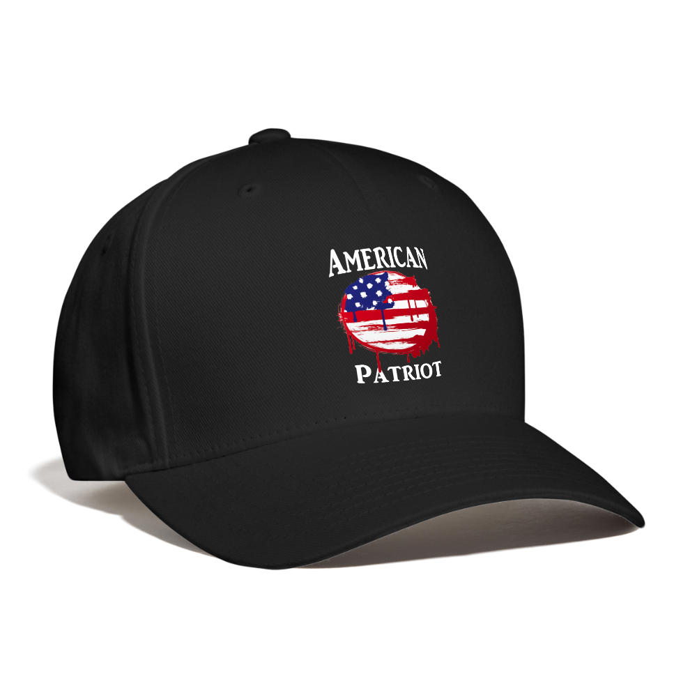American Patriot Baseball Cap - black