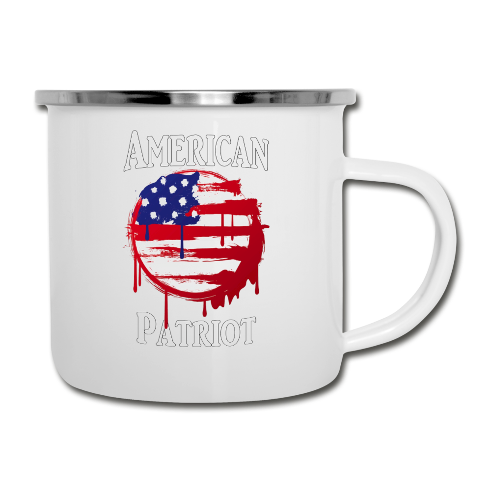 American Patriot Camper Mug - white