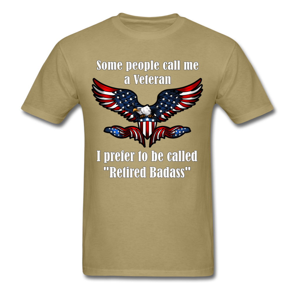 Veteran Badass Standard T Shirt - khaki