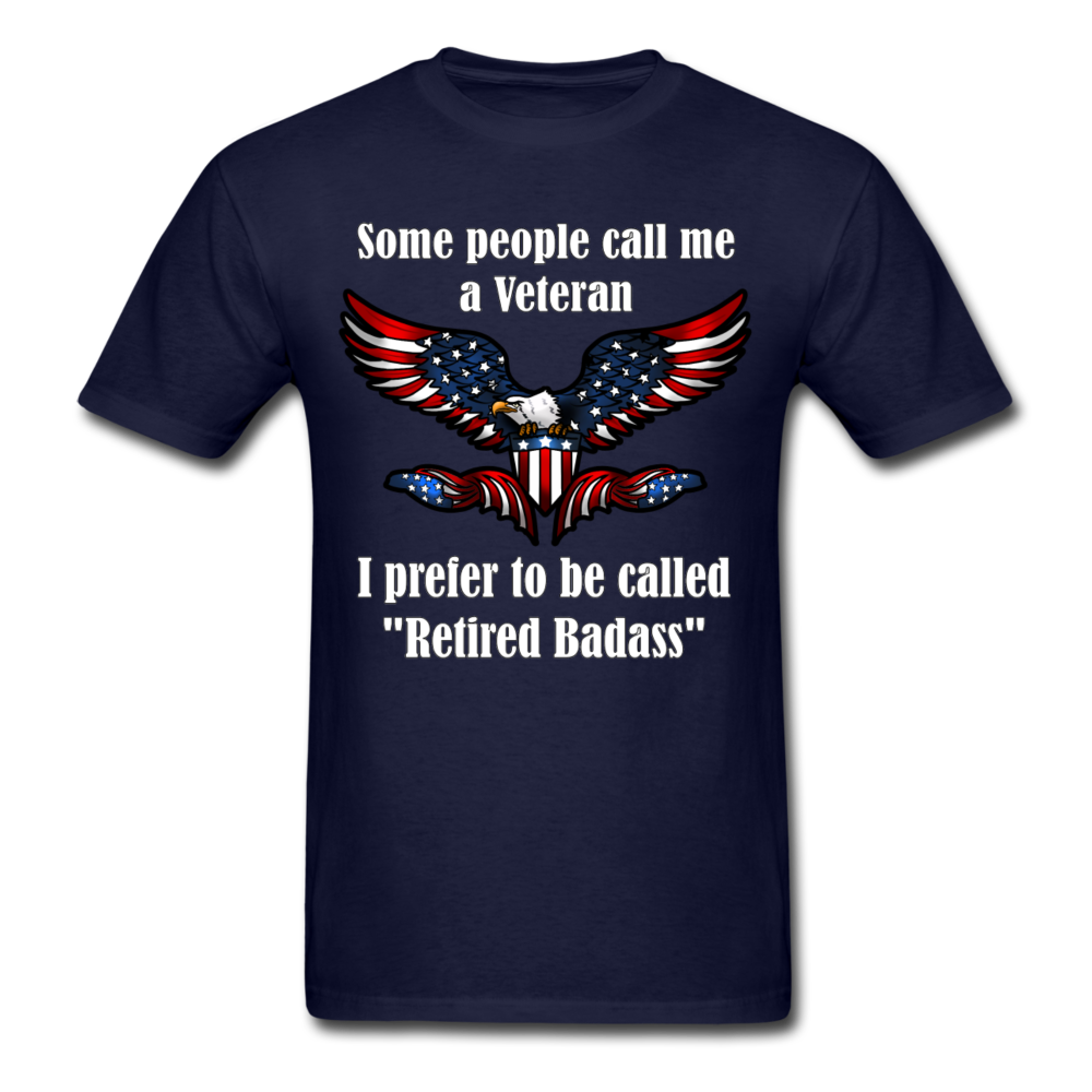 Veteran Badass Standard T Shirt - navy