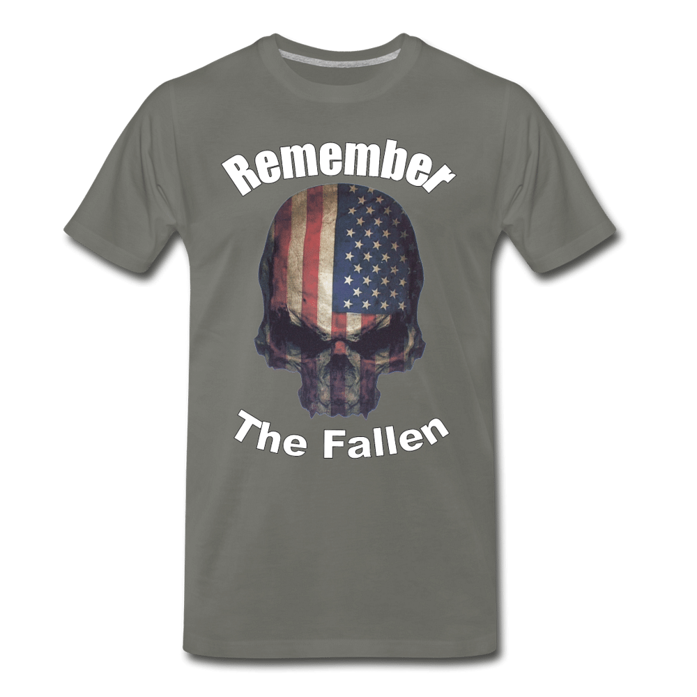 Remember The Fallen Premium T Shirt - asphalt gray