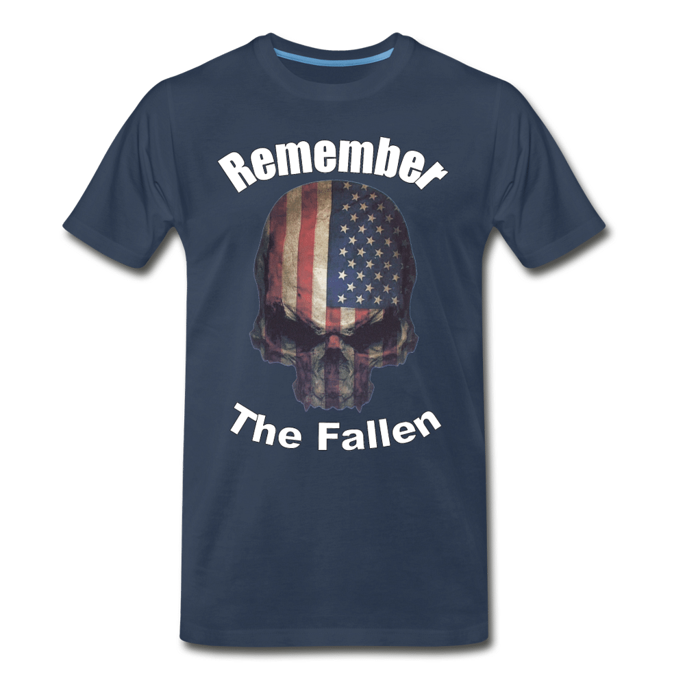 Remember The Fallen Premium T Shirt - navy