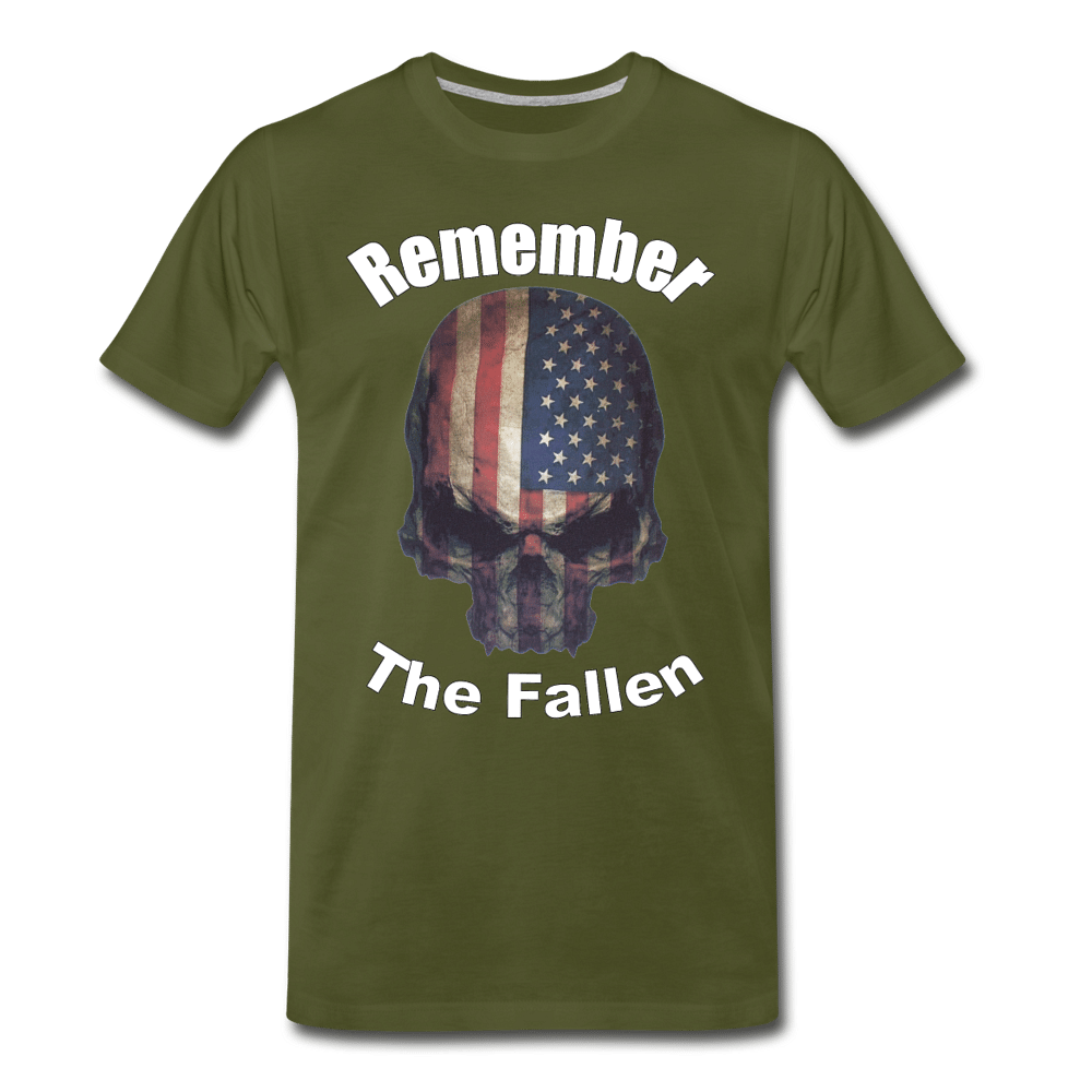 Remember The Fallen Premium T Shirt - olive green